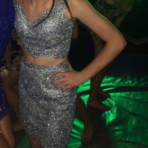 LAST CALL Sherri Hill 2 piece!!! Cinderella blue!!